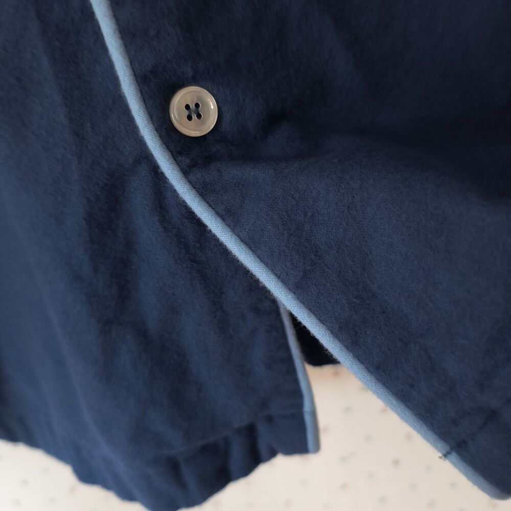 Vermont Country Store Pajama Set Mens 3X Blue Portuguese Cotton Flannel Cozy PJs - Picture 9 of 16